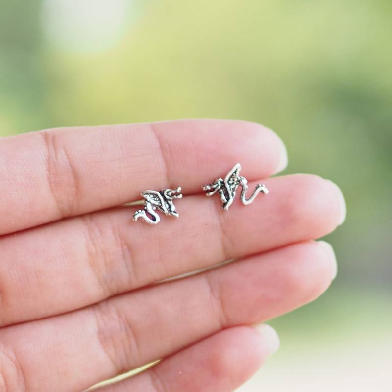 Dracheohrringe, Tierohrringe/Bd112P von BBlingsilver