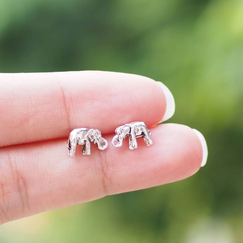 Elefant Ohrringe, Schmuck, Tier Sterling Silber Geschenkidee/Bd201P von BBlingsilver