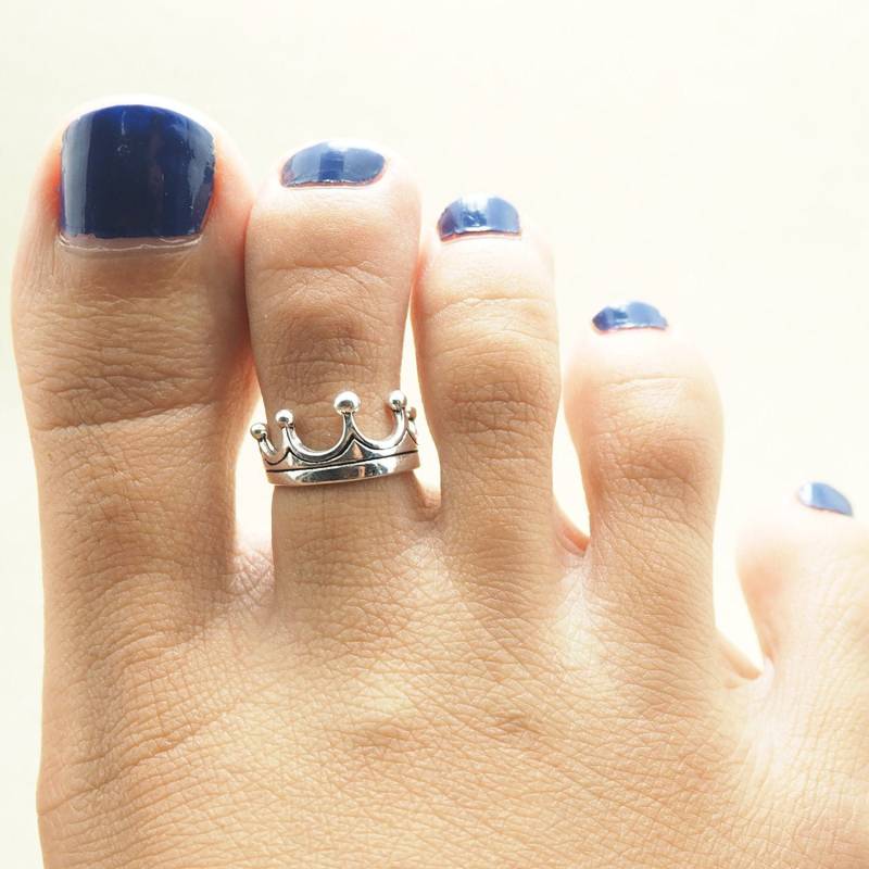 Feiner Zehenring, Sterling Silber Süßer Prinzessin Schmuck, Verstellbarer Zehenring/Ptr007 von BBlingsilver