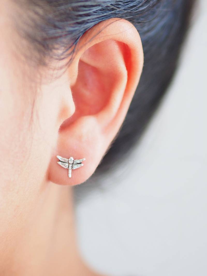 Libelle Ohrstecker, Insekt Schmuck, Geschenkidee/Bd83 von BBlingsilver