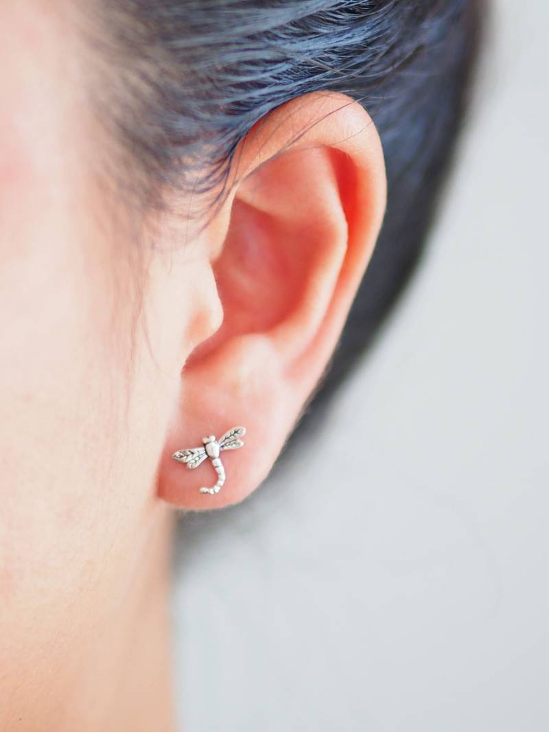 Libellen Ohrstecker, Schmuck, Insekt, Glücksbringer, Geschenkidee/Bd115P von BBlingsilver