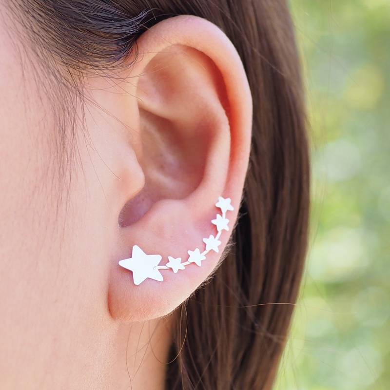 Stern Ohr Kletterer Ohrringe, Ohrfeger, Sternbild Schmuck, Pin/Ee35 von BBlingsilver