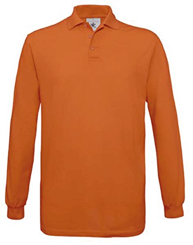 Langarm-Poloshirt 'Safran LS', Farbe:Pumpkin Orange;Größe:M von BC Footwear
