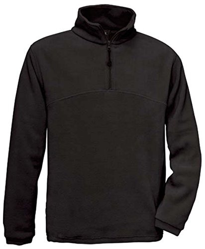 B&C Fleece Sweater 'Highlander+' mit 1/4 Reißverschluss Highlander + [FU704] XL,Black von BC