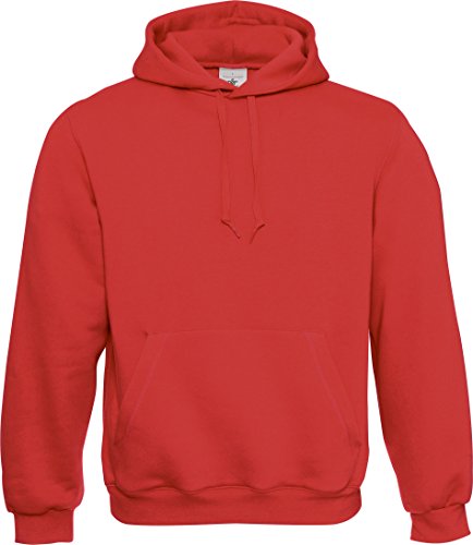 B&C Kapuzen-Sweatshirt 'Hooded' Hooded,Farbe:Red;Größe:L von BC