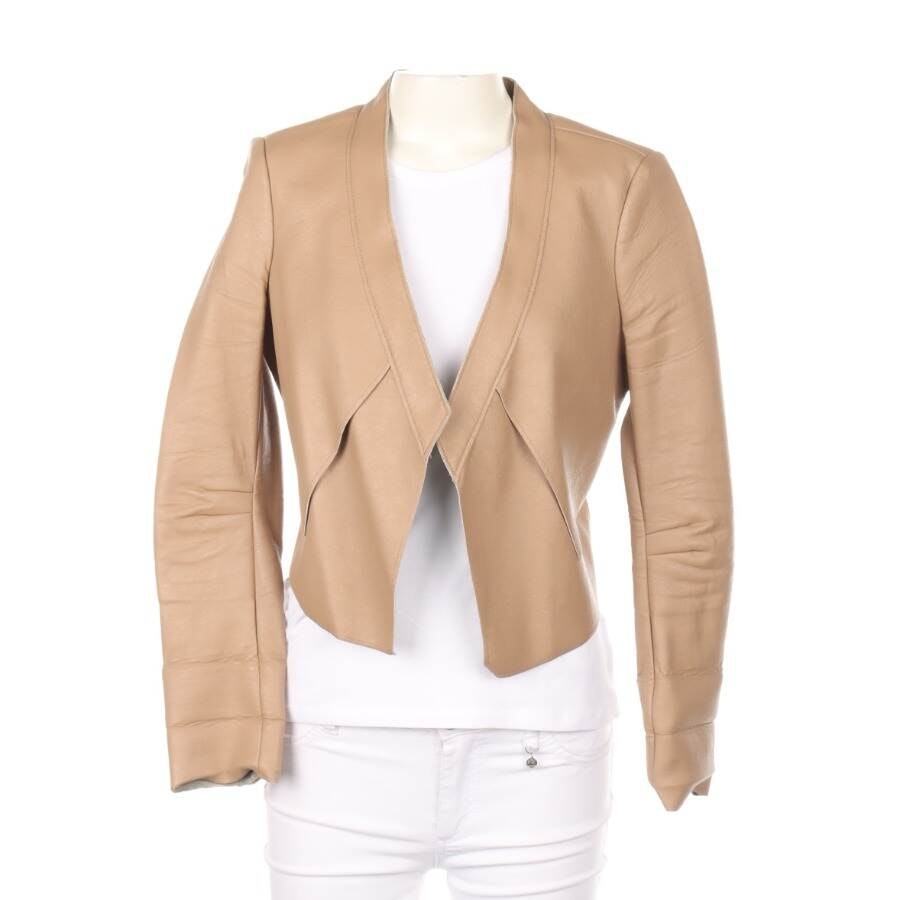 BCBG Max Azria Lederjacke 2XS Hellbraun von BCBG Max Azria