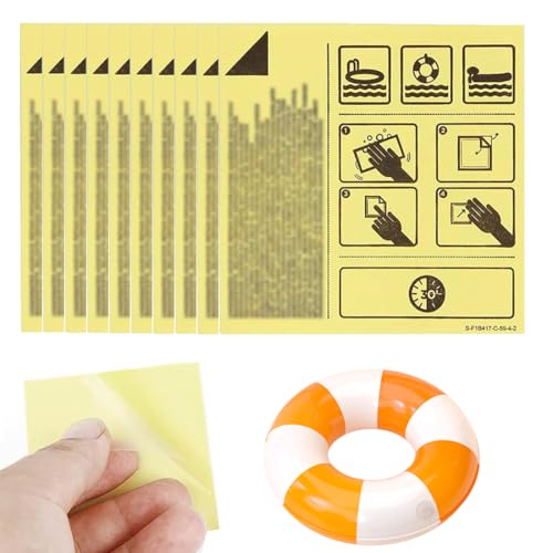 BCHKO 10 Stück Reparaturflicken Flickzeug Luftmatratze Wasserfeste Luftbett Flicken Luftmatratze Flicken Planschbecken Flickzeug Pool Flickset Luftmatratze für Poolreparatur Schlauchboot Schwimmring von BCHKO