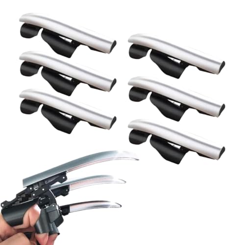 BCHKO 6 Stück Einziehbare Wolverine-Krallen, erweiterbare Kunststoff-Wölfkrallen, Cosplay Wolverine-Kostüm für Erwachsene und Kinder (Silber) von BCHKO