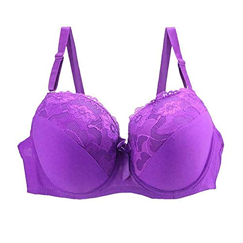 BCHRAYIUP Damen Bügel Gepolsterter BH Blumen Push-Up Cup BH Mit Voller Abdeckung 95-C von BCHRAYIUP