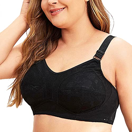 Damen BH Voller Abdeckung BüGellos Ungepolstert Minimizer Softschalen BH 90-A von BCHRAYIUP