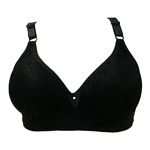 Damen Ohne BüGel BH Nicht Gepolsterte Sexy Plunge Softschalen Volle-Cup BH 90-AA von BCHRAYIUP