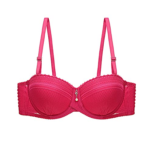 Damen Sexy Spitze BüGel BH Leicht Gepolstert Plunge Push-up Volle-Cup BH 90-AA von BCHRAYIUP