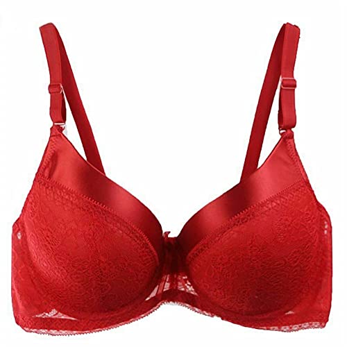 Damen Sexy Spitzen Bügel BH Gepolsterter Minimizer Volle Cup Schalen BHS 85-D von BCHRAYIUP