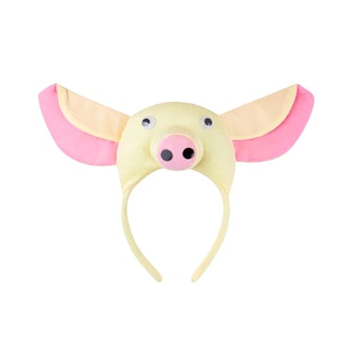 BCIOUS Lovely Piggy Cosplay Make-up Stirnband süße pelzige Kopfbedeckung Haarbänder Kopfbedeckung Haarbänder Haarbänder Geburtstag Cosplay Set von BCIOUS