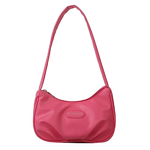 BCIOUS Plissierte Tragetasche, einfache modische Tasche, Handtaschen, Schultertaschen, Unterarmtasche, trendige Tasche, Kosmetiktasche, Make-up-Tasche, Achseltasche, von BCIOUS