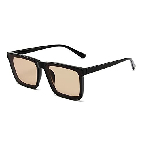 BCIOUS Retro-Sonnenbrille, Vintage-Brille, groß, quadratisch, rechteckig, 90er-Jahre Brille für Damen und Herren, modisches Accessoire, Retro-Sonnenbrille für Damen und Herren, quadratisch, von BCIOUS