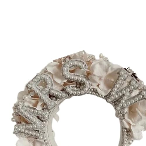 Braut-Stirnband für Junggesellinnenabschied, Hochzeitskleid, Kopfschmuck, künstlicher Buchstabe, Braut-Haarband, BrideToBe-Haarschmuck, Braut-Stirnband für Hochzeit von BCIOUS