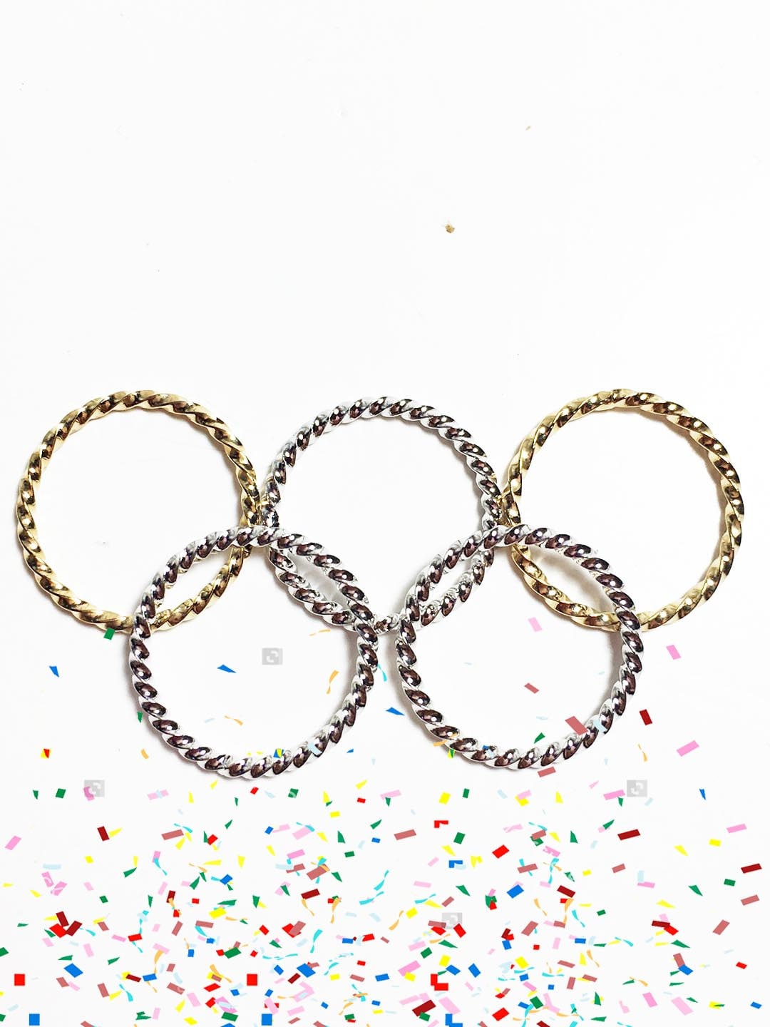 Gedrehte Midi Ringe. Silber Ring. Vergoldet. Stapelring. Filigraner Gedrehte Midi Ringe. Silber Ring. Vergoldet. Stapelring. Filigraner von BCJewelryNYC