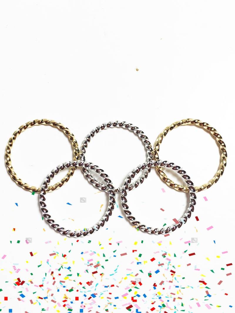 Gedrehte Midi Ringe. Silber Ring. Vergoldet. Stapelring. Filigraner Gedrehte Midi Ringe. Silber Ring. Vergoldet. Stapelring. Filigraner von BCJewelryNYC