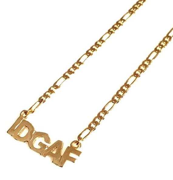 Idgaf Name Halskette. Personalisierte Layering Stapelbar Idgaf Name Halskette. Personalisierte Layering Stapelbar von BCJewelryNYC