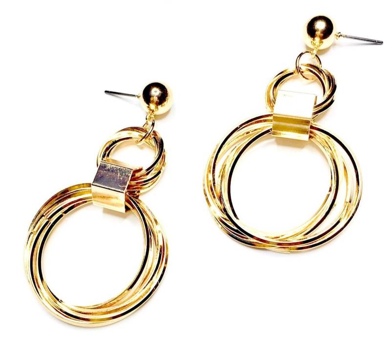 Link Up Übergroße Ohrringe. Vergoldete Creolen. Jumbo Statement Link Up Übergroße Ohrringe. Vergoldete Creolen. Jumbo Statement von BCJewelryNYC