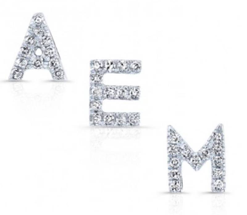Silber Strass Initial Ohrstecker, Alphabet Ohrring Post, Versilbert, Monogramm Ohrringe, Beiträge Silber Strass Initial Ohrstecker, Alphabet Ohrring Post, Versilbert, Monogramm Ohrringe, Beiträge von BCJewelryNYC