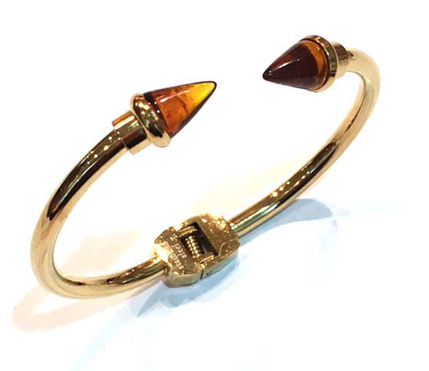Verkauf Faux Tortoise Spike Manschette. Stacking Frühlingsmanschette. Hypo-Allergen-Schmuck Verkauf Faux Tortoise Spike Manschette. Stacking Frühlingsmanschette. Hypo-Allergen-Schmuck von BCJewelryNYC