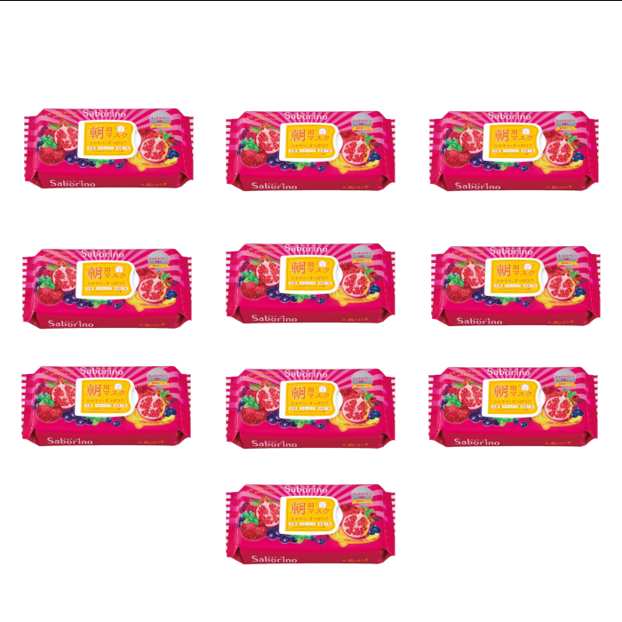 BCL - Saborino Morning Mask - Mixed Berries - 28pc (10ea) Set von BCL