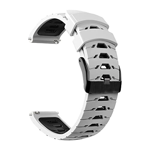 BCMCBV 20 x 22 mm Smartwatch-Armband für Garmin Venu SQ/Venu2 Plus Armbänder Vivoactive 3 4/Forerunner 245 Uhrenarmband aus Silikon, 20mm Universal, Achat von BCMCBV