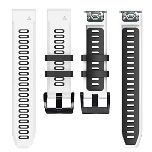 BCMCBV 22 x 26 mm Uhrenarmband für Coros VERTIX/Vertix2 Smartwatch, Silikon-Schnellverschluss für Garmin Fenix 7 7X 5 5X 6 6X Pro Armband, 22mm Fenix 5 5Plus, Achat von BCMCBV