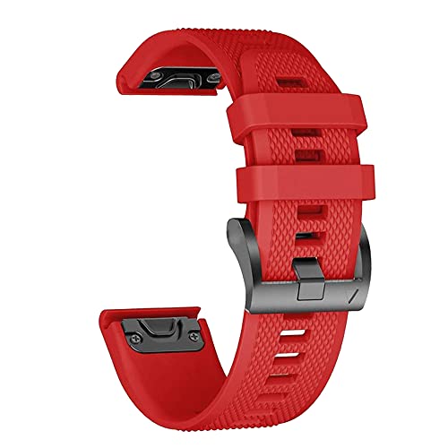 BCMCBV 22 x 26 mm Uhrenarmband für Coros VERTIX/Vertix2 Smartwatch, Silikon-Schnellverschluss für Garmin Fenix 7 7X 5 5X 6 6X Pro Armband, 26mm Fenix 7, Achat von BCMCBV