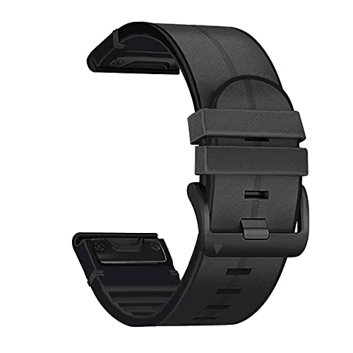 BCMCBV 26 22 mm Silikon-Lederarmband für Garmin Fenix 7X 7 6 6X Pro 5X 5 Plus 3HR 935 Smartwatch, wasserdicht, Easyfit, For Fenix 7X, Achat von BCMCBV