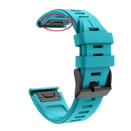 BCMCBV 26 22 mm Silikon-Uhrenarmband für Garmin Fenix7 7X 6 6X Pro 5X 5 Plus 3HR MK2 Enduro Schnellverschluss Easyfit Smart Wristband Correa, 26mm For Fenix 5X 5XPlus, Achat von BCMCBV
