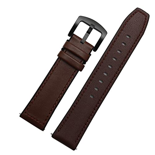 BCMCBV Armband für Huawei Watch 2 Pro Magic Classic Sport, 22 mm, echtes Leder, Silikonarmband, Schnellverschluss, 22 mm, Achat von BCMCBV