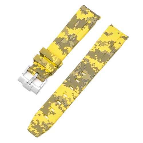 BCMCBV Camouflage-Armband für Omega für Swatch MoonSwatch, gebogenes Ende, Silikon-Gummi-Armband, für Herren und Damen, Sportuhrenarmband, Zubehör, 20 mm, 20 mm, Achat von BCMCBV