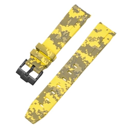 BCMCBV Camouflage-Armband für Omega für Swatch MoonSwatch, gebogenes Ende, Silikon-Gummi-Armband, für Herren und Damen, Sportuhrenarmband, Zubehör, 20 mm, 20 mm, Achat von BCMCBV