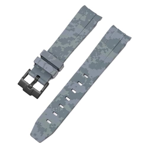 BCMCBV Camouflage-Armband für Omega für Swatch MoonSwatch, gebogenes Ende, Silikon-Gummi-Armband, für Herren und Damen, Sportuhrenarmband, Zubehör, 20 mm, 20 mm, Achat von BCMCBV