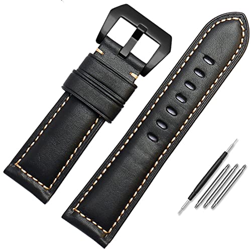 BCMCBV Leder-Uhrenarmband für Herren, geeignet für Panerai Seiko Citizen Jeep, italienische Leder-Uhrenkette, 22 mm, 24 mm, 26 mm, 26 mm, Achat von BCMCBV