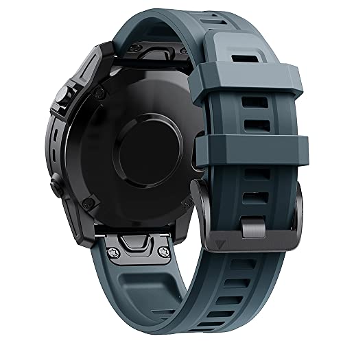 BCMCBV Offizielles Silikon-Armband für Garmin Fenix 7, 7X, 6X, 6 Pro, 5X, 5 Plus, Epix 3, 3HR, Smartwatch, Band 22, 26 mm, Quickfit-Armband, 22mm Fenix 6 6Pro, Achat von BCMCBV