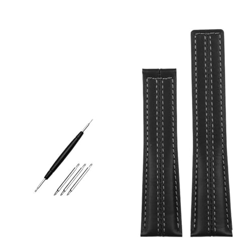 BCMCBV Uhrenarmband aus echtem Leder für TAG Heuer Carrera Edition Heuer Rindsleder, Monaco Heritage 6, Uhrenarmband, Zubehör, 22 mm, 22 mm von BCMCBV