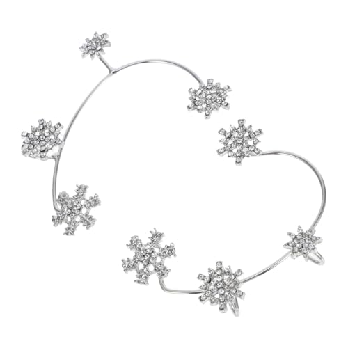 BCOATH 1 Paar Rhinestone Schneeflocken Ohrmanschetten Ohrringe für Damen nicht Durchstechende Ohrmuschel Ohrringe Funkelndes Design Eleganter Ohrschmuck Links Rechts BCOATH 1 Paar Rhinestone Schneeflocken Ohrmanschetten Ohrringe für Damen nicht Durchstechende Ohrmuschel Ohrringe Funkelndes Design Eleganter Ohrschmuck Links Rechts von BCOATH