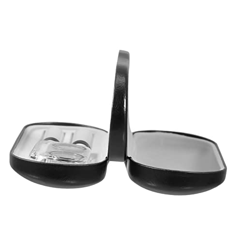 BCOATH Doppelfunktionales Brillenetui Mit Kontaktlinsenbox Tragbarer Kompakter Aufbewahrungsbehälter Aus Pu Für Brillen Und Linsen Für Unterwegs Mit Stylischem Design Und von BCOATH