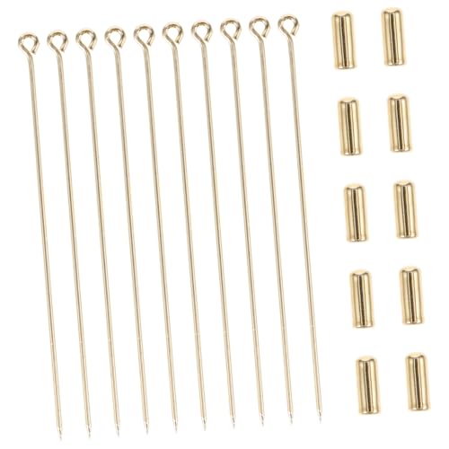 BCOATH 10 Stück Lange Metallbroschennadeln Anstecknadeln für DIY Schmuck Basteln Kleidung Zubehör von BCOATH