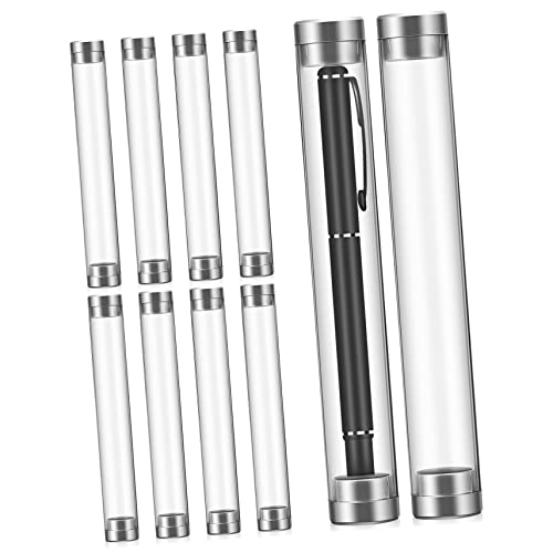 BCOATH 10stücke Klare Acrylröhren Für Stifte Acrylröhren-stiftetuis Stiftvitrinen Zylinderröhren-stiftetuis Stifthalter Stiftaufbewahrungsbehälter Büro Und Schulbedarf von BCOATH