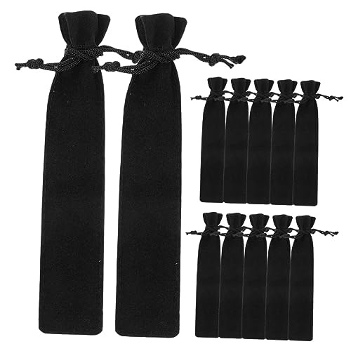 BCOATH 12stücke Kratzfeste Stiftaufbewahrungstasche Mit Kordelzug Bleistiftverpackung Stifthülle Schreibwarenorganizer Für Schule Und Büro von BCOATH