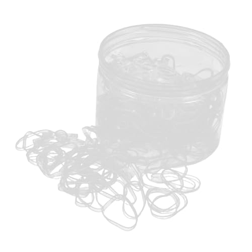 BCOATH 1500 Stück Transparente Elastische Haargummis Klein Sanft Haarringe für Mädchen Frauen Vielseitig Schonend für Haarstyling und Organisation von BCOATH