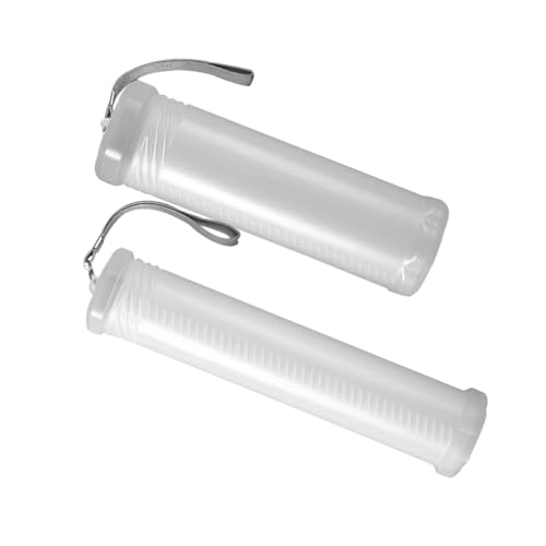 BCOATH 2 Stück Transparente Leichte Kunststoff Stiftbox Tragbarer Ausziehbarer Federmäppchen Organizer für Schüler Vielseitig für Kosmetikpinsel und Schreibutensilien Praktischer von BCOATH