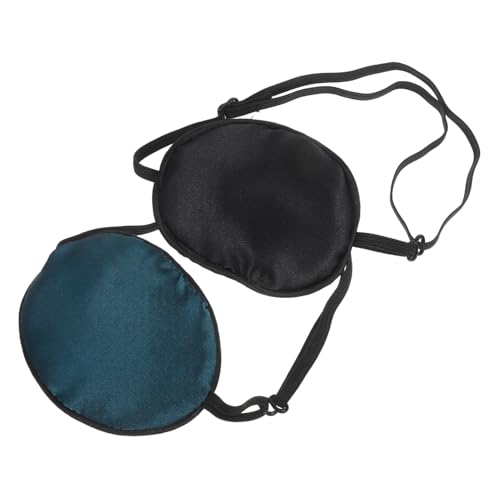 BCOATH 2 Stück Verstellbare Augenklappe Lazy Eye Patch Piraten Patch Für Erwachsene Augenklappe Für Halloween Einzelne Augenklappen Für Erwachsene Piraten von BCOATH
