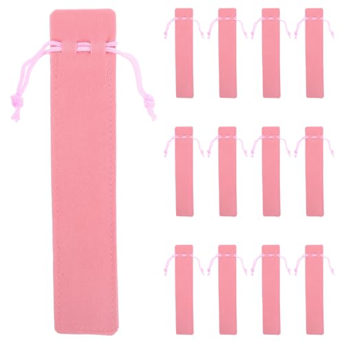 BCOATH 20 Stück Stifthüllen: Tragbares Stifteetui mit Kordelzugverschluss – Kleine Hüllen zur Aufbewahrung von Schreibwaren, für Reisen von BCOATH