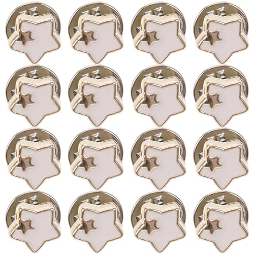 BCOATH 20 Stück Unsichtbare Zinklegierung Druckknöpfe Polygonale No-sew Button Fastener für Kleidung Reparatur und DIY Langlebig Vielseitig für Hemden und Blusen von BCOATH